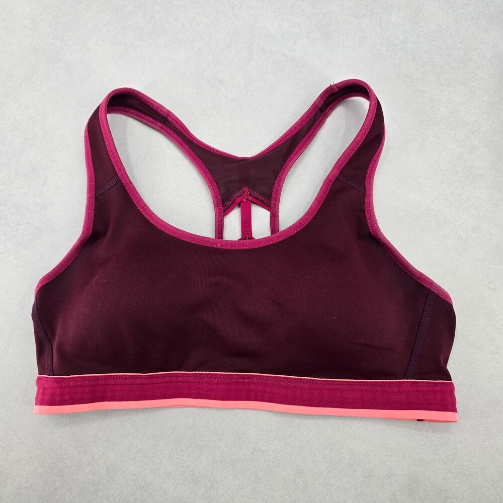 Champion Purple Racerback Padded Swim Sports Bra‎ Beach Bikini Top M Medium